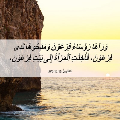 Picture 06 - اَلتَّكْوِينُ 12:15 AVD - وَرَآهَا رُؤَسَاءُ - Bible Verse Picture
