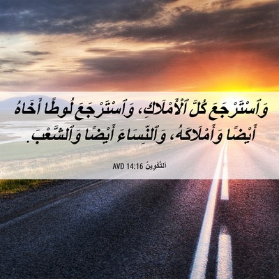 Picture 06 - اَلتَّكْوِينُ 14:16 AVD - وَٱسْتَرْجَعَ كُلَّ - Bible Verse Picture
