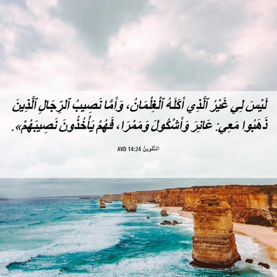 Picture 06 - اَلتَّكْوِينُ 14:24 AVD - لَيْسَ لِي غَيْرُ ٱلَّذِي - Bible Verse Picture