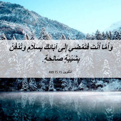 Picture 06 - اَلتَّكْوِينُ 15:15 AVD - وَأَمَّا أَنْتَ فَتَمْضِي - Bible Verse Picture