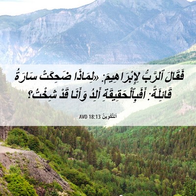 Picture 06 - اَلتَّكْوِينُ 18:13 AVD - فَقَالَ ٱلرَّبُّ - Bible Verse Picture