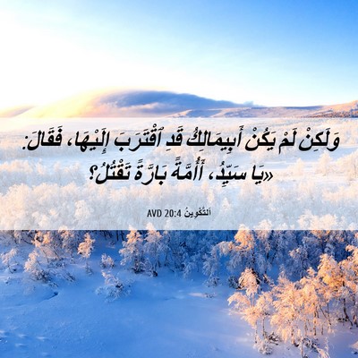Picture 06 - اَلتَّكْوِينُ 20:4 AVD - وَلَكِنْ لَمْ يَكُنْ - Bible Verse Picture