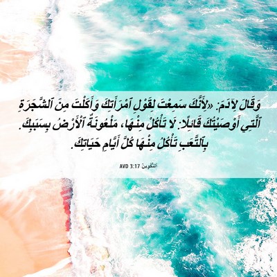 Picture 06 - اَلتَّكْوِينُ 3:17 AVD - وَقَالَ لِآدَمَ: - Bible Verse Picture