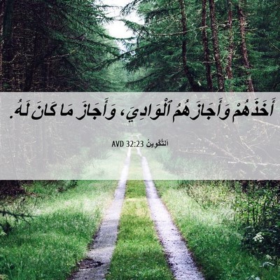 Picture 06 - اَلتَّكْوِينُ 32:23 AVD - أَخَذَهُمْ وَأَجَازَهُمُ - Bible Verse Picture