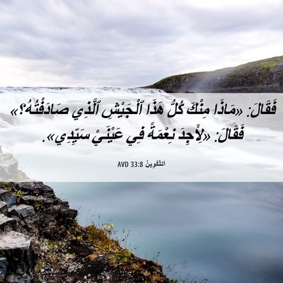 Picture 06 - اَلتَّكْوِينُ 33:8 AVD - فَقَالَ: «مَاذَا مِنْكَ - Bible Verse Picture