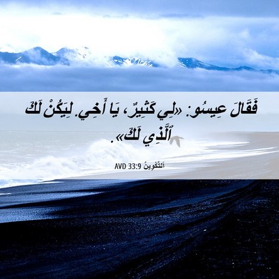 Picture 06 - اَلتَّكْوِينُ 33:9 AVD - فَقَالَ عِيسُو: «لِي - Bible Verse Picture