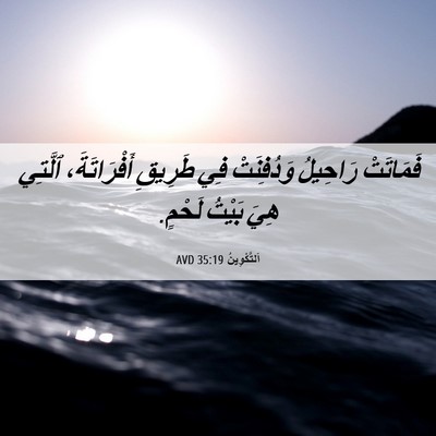 Picture 06 - اَلتَّكْوِينُ 35:19 AVD - فَمَاتَتْ رَاحِيلُ - Bible Verse Picture