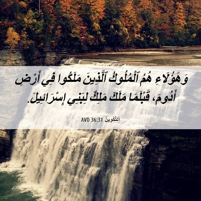 Picture 06 - اَلتَّكْوِينُ 36:31 AVD - وَهَؤُلَاءِ هُمُ - Bible Verse Picture