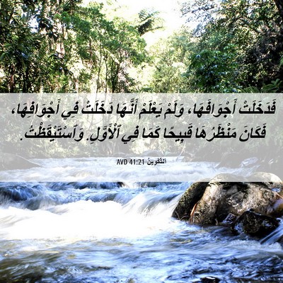 Picture 06 - اَلتَّكْوِينُ 41:21 AVD - فَدَخَلَتْ أَجْوَافَهَا، - Bible Verse Picture
