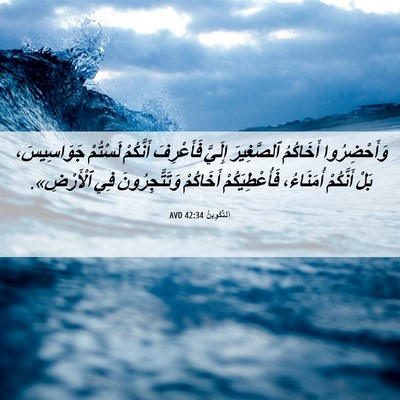 Picture 06 - اَلتَّكْوِينُ 42:34 AVD - وَأَحْضِرُوا أَخَاكُمُ - Bible Verse Picture