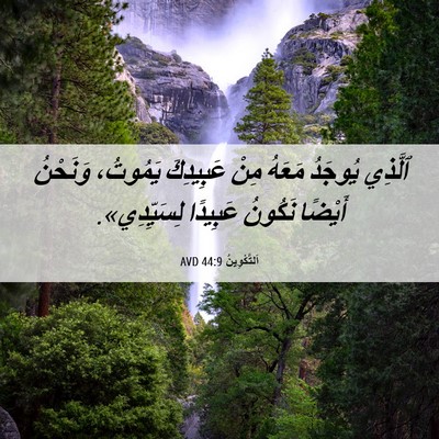 Picture 06 - اَلتَّكْوِينُ 44:9 AVD - ٱلَّذِي يُوجَدُ مَعَهُ - Bible Verse Picture
