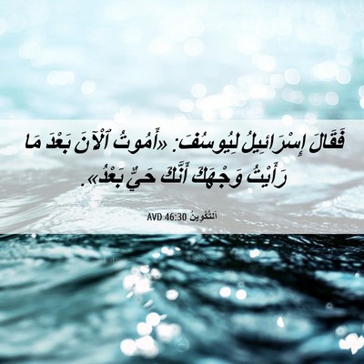 Picture 06 - اَلتَّكْوِينُ 46:30 AVD - فَقَالَ إِسْرَائِيلُ - Bible Verse Picture