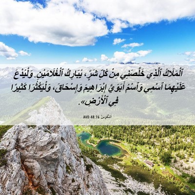 Picture 06 - اَلتَّكْوِينُ 48:16 AVD - ٱلْمَلَاكُ ٱلَّذِي - Bible Verse Picture