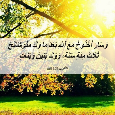 Picture 06 - اَلتَّكْوِينُ 5:22 AVD - وَسَارَ أَخْنُوخُ مَعَ - Bible Verse Picture