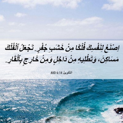 Picture 06 - اَلتَّكْوِينُ 6:14 AVD - اِصْنَعْ لِنَفْسِكَ - Bible Verse Picture