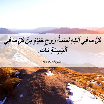 Picture 06 - اَلتَّكْوِينُ 7:22 AVD - كُلُّ مَا فِي أَنْفِهِ - Bible Verse Picture