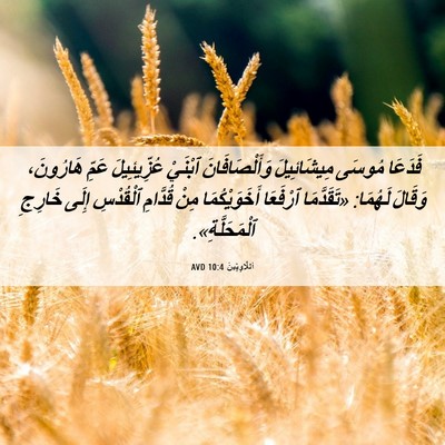 Picture 06 - اَللَّاوِيِّينَ 10:4 AVD - فَدَعَا مُوسَى - Bible Verse Picture