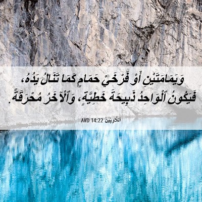 Picture 06 - اَللَّاوِيِّينَ 14:22 AVD - وَيَمَامَتَيْنِ أَوْ - Bible Verse Picture