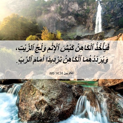 Picture 06 - اَللَّاوِيِّينَ 14:24 AVD - فَيَأْخُذُ ٱلْكَاهِنُ - Bible Verse Picture