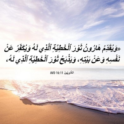 Picture 06 - اَللَّاوِيِّينَ 16:11 AVD - «وَيُقَدِّمُ هَارُونُ - Bible Verse Picture