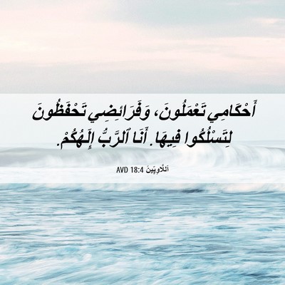 Picture 06 - اَللَّاوِيِّينَ 18:4 AVD - أَحْكَامِي تَعْمَلُونَ، - Bible Verse Picture