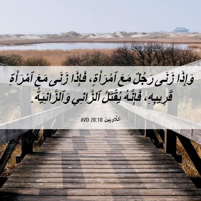 Picture 06 - اَللَّاوِيِّينَ 20:10 AVD - وَإِذَا زَنَى رَجُلٌ مَعَ - Bible Verse Picture