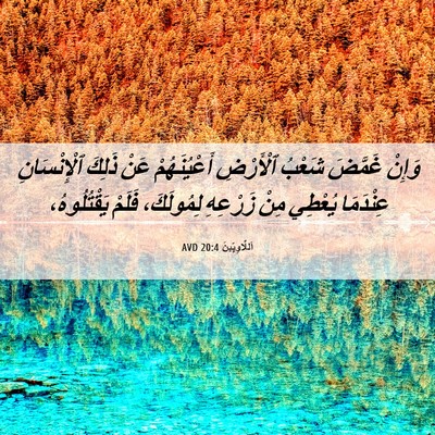 Picture 06 - اَللَّاوِيِّينَ 20:4 AVD - وَإِنْ غَمَّضَ شَعْبُ - Bible Verse Picture
