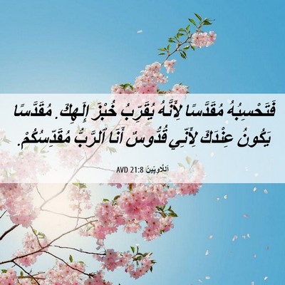 Picture 06 - اَللَّاوِيِّينَ 21:8 AVD - فَتَحْسِبُهُ مُقَدَّسًا - Bible Verse Picture