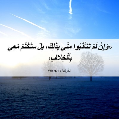 Picture 06 - اَللَّاوِيِّينَ 26:23 AVD - «وَإِنْ لَمْ - Bible Verse Picture