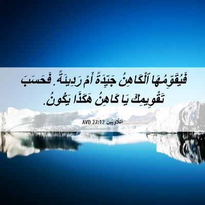 Picture 06 - اَللَّاوِيِّينَ 27:12 AVD - فَيُقَوِّمُهَا ٱلْكَاهِنُ - Bible Verse Picture