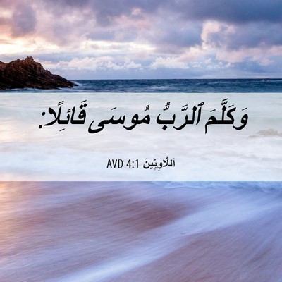 Picture 06 - اَللَّاوِيِّينَ 4:1 AVD - وَكَلَّمَ ٱلرَّبُّ مُوسَى - Bible Verse Picture