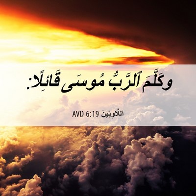 Picture 06 - اَللَّاوِيِّينَ 6:19 AVD - وكَلَّمَ ٱلرَّبُّ مُوسَى - Bible Verse Picture