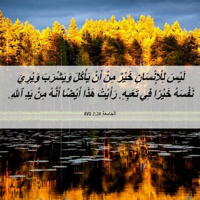 Picture 06 - اَلْجَامِعَةِ 2:24 AVD - لَيْسَ لِلْإِنْسَانِ - Bible Verse Picture