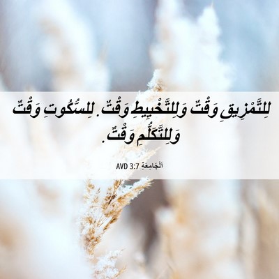 Picture 06 - اَلْجَامِعَةِ 3:7 AVD - لِلتَّمْزِيقِ وَقْتٌ - Bible Verse Picture