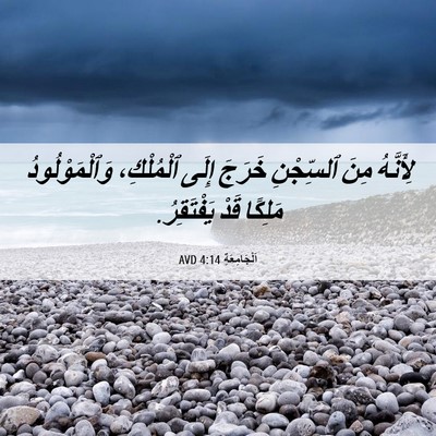 Picture 06 - اَلْجَامِعَةِ 4:14 AVD - لِأَنَّهُ مِنَ ٱلسِّجْنِ - Bible Verse Picture
