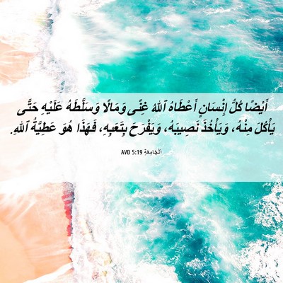 Picture 06 - اَلْجَامِعَةِ 5:19 AVD - أَيْضًا كُلُّ إِنْسَانٍ - Bible Verse Picture
