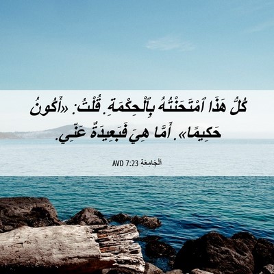 Picture 06 - اَلْجَامِعَةِ 7:23 AVD - كُلُّ هَذَا ٱمْتَحَنْتُهُ - Bible Verse Picture