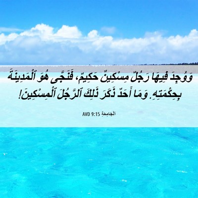 Picture 06 - اَلْجَامِعَةِ 9:15 AVD - وَوُجِدَ فِيهَا رَجُلٌ - Bible Verse Picture
