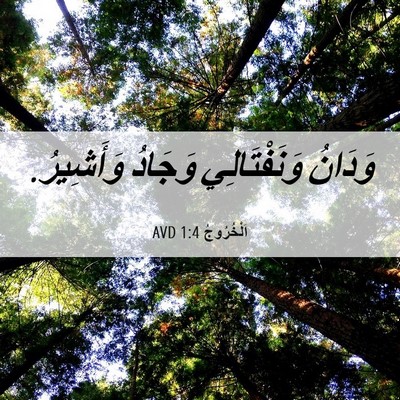 Picture 06 - اَلْخُرُوجُ 1:4 AVD - وَدَانُ وَنَفْتَالِي - Bible Verse Picture