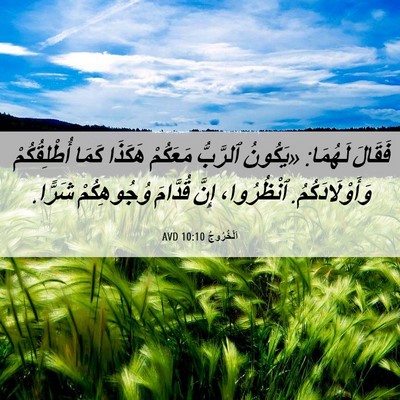 Picture 06 - اَلْخُرُوجُ 10:10 AVD - فَقَالَ لَهُمَا: «يَكُونُ - Bible Verse Picture