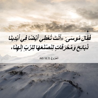 Picture 06 - اَلْخُرُوجُ 10:25 AVD - فَقَالَ مُوسَى: «أَنْتَ - Bible Verse Picture