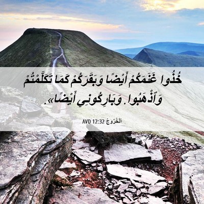 Picture 06 - اَلْخُرُوجُ 12:32 AVD - خُذُوا غَنَمَكُمْ أَيْضًا - Bible Verse Picture