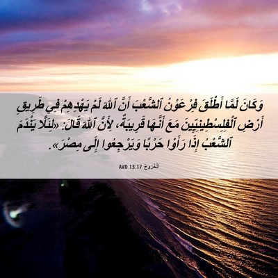 Picture 06 - اَلْخُرُوجُ 13:17 AVD - وَكَانَ لَمَّا أَطْلَقَ - Bible Verse Picture