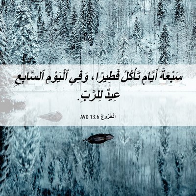 Picture 06 - اَلْخُرُوجُ 13:6 AVD - سَبْعَةَ أَيَّامٍ - Bible Verse Picture