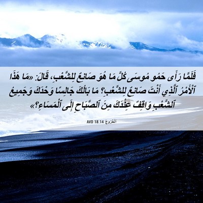Picture 06 - اَلْخُرُوجُ 18:14 AVD - فَلَمَّا رَأَى حَمُو - Bible Verse Picture