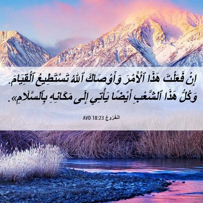 Picture 06 - اَلْخُرُوجُ 18:23 AVD - إِنْ فَعَلْتَ هَذَا - Bible Verse Picture