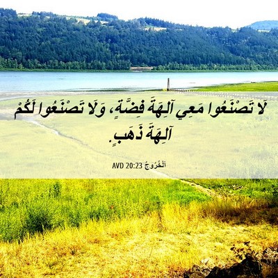 Picture 06 - اَلْخُرُوجُ 20:23 AVD - لَا تَصْنَعُوا مَعِي - Bible Verse Picture