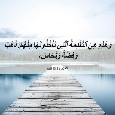 Picture 06 - اَلْخُرُوجُ 25:3 AVD - وَهَذِهِ هِيَ - Bible Verse Picture