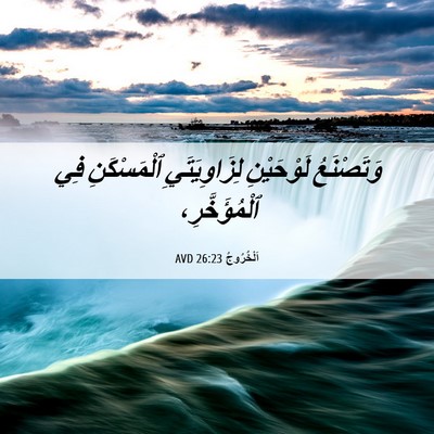 Picture 06 - اَلْخُرُوجُ 26:23 AVD - وَتَصْنَعُ لَوْحَيْنِ - Bible Verse Picture