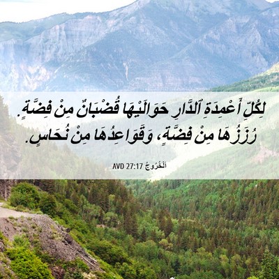 Picture 06 - اَلْخُرُوجُ 27:17 AVD - لِكُلِّ أَعْمِدَةِ - Bible Verse Picture